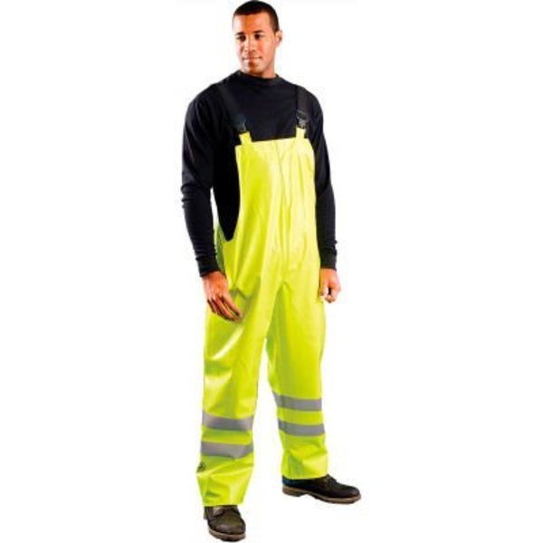 Occunomix OccuNomix Class E Premium Flame Resistant Rain Bib Pants HRC2 Yellow, XL, LUX-TBIB/FR-YXL LUX-TBIB/FR-YXL